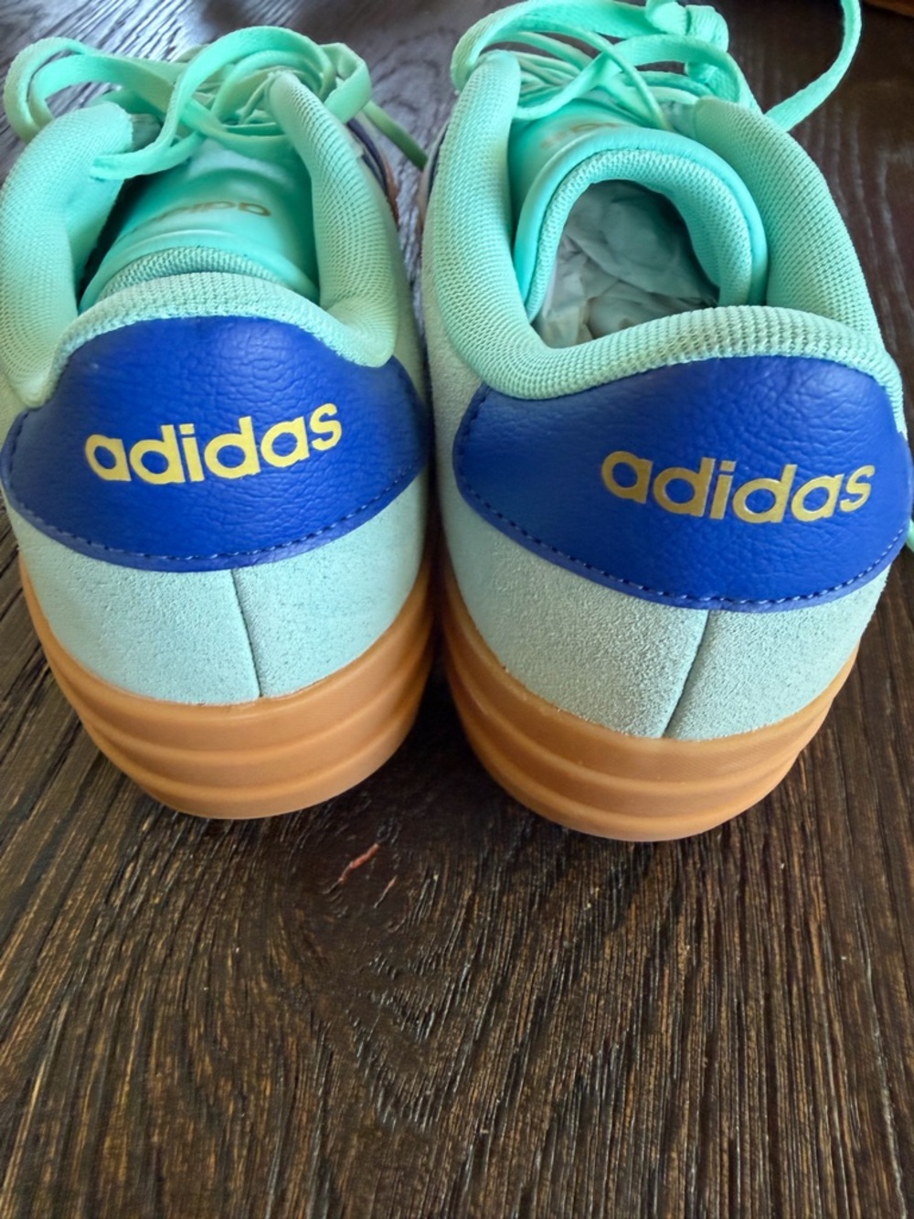 adidas Women's Originals Gazelle Bold Platform Shoes in Lucid Blue size 8 - Picture 9 of 12